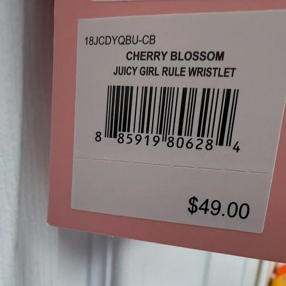 NWT Juicy Couture Juicy Girls Rule Wristlet in Cherry 🍒 Blossom - Picture 2 of 5